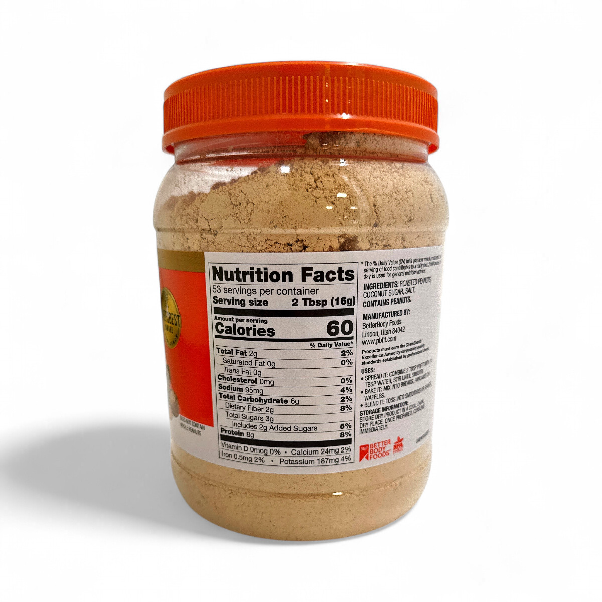 PBfit Classic Peanut Butter 8g Powdered Peanut Butter Spread - 30oz