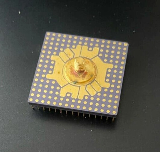 2x Vintage Military Army Aerospace Gold Purple Ceramic Dual Port High Speed Ram