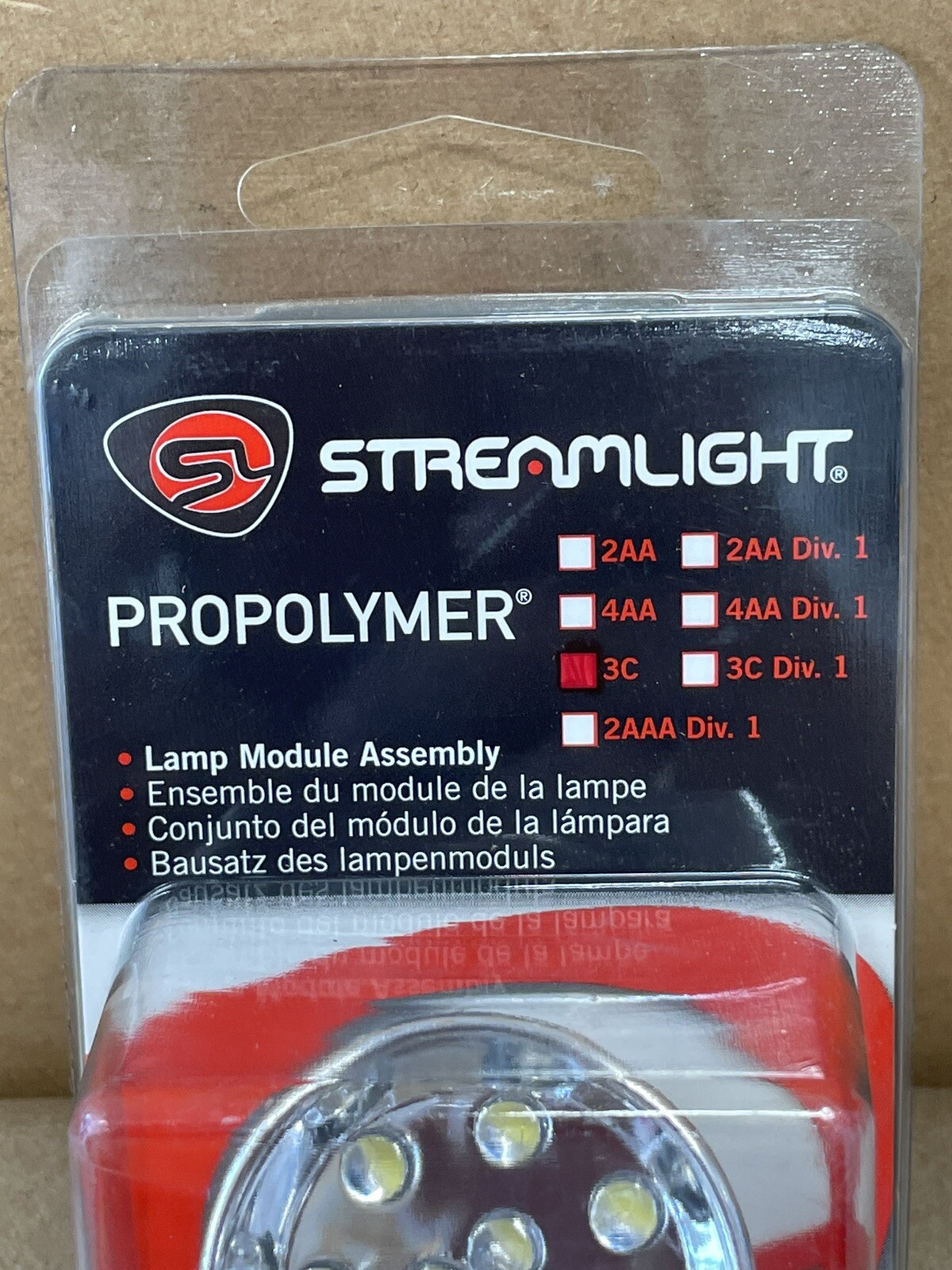 STREAMLIGHT ~ Propolymer 3C ~ White LED Lamp Module Assembly Replacement ~ 33221