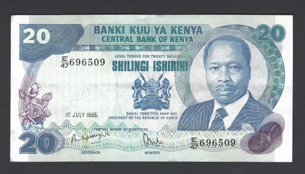 Kenya 20 Shillings 1985 P21d