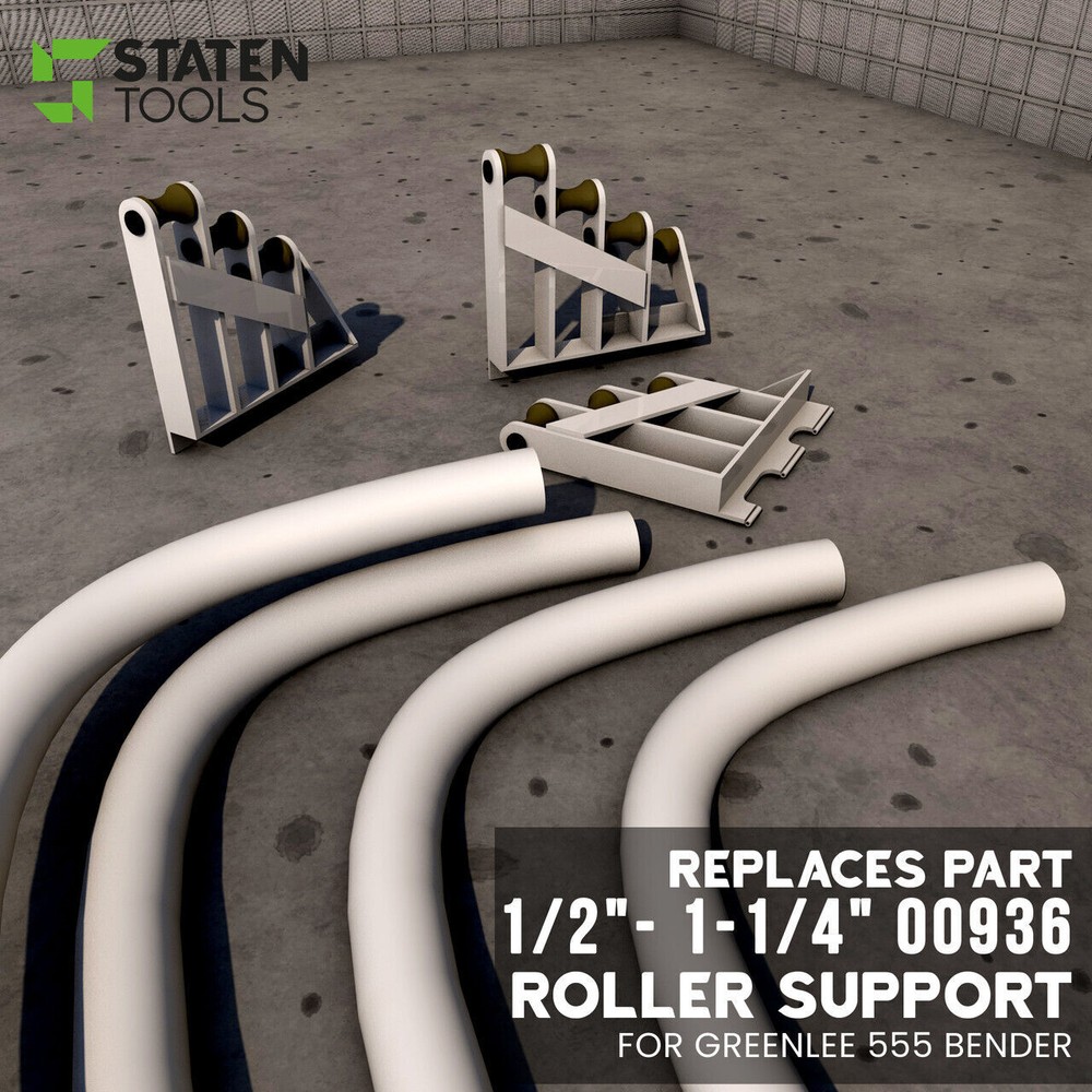 Staten Tools 1/2"- 1-1/4" 00936 Roller Support for Greenlee 555 / Current Bender