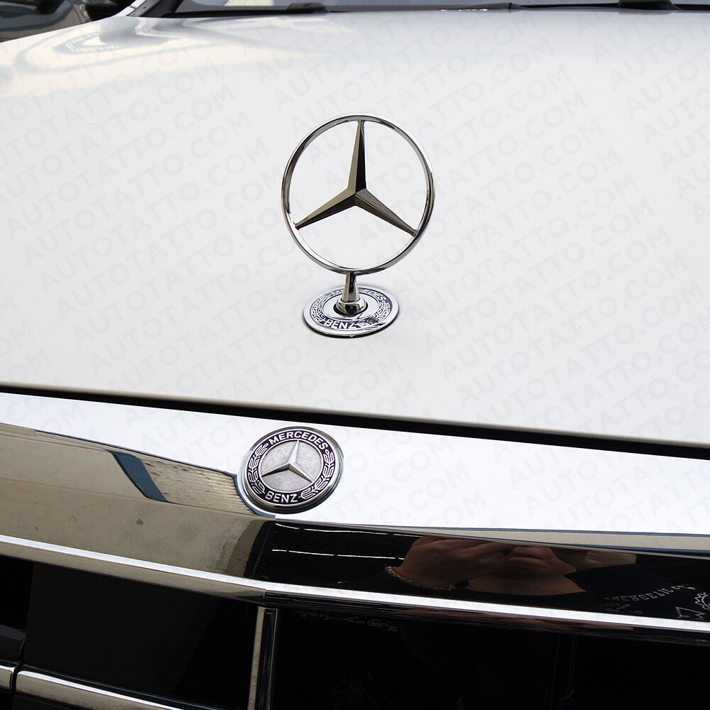 Mercedes-Benz OEM Front Hood Ornament Mounted Star Logo Badge Emblem