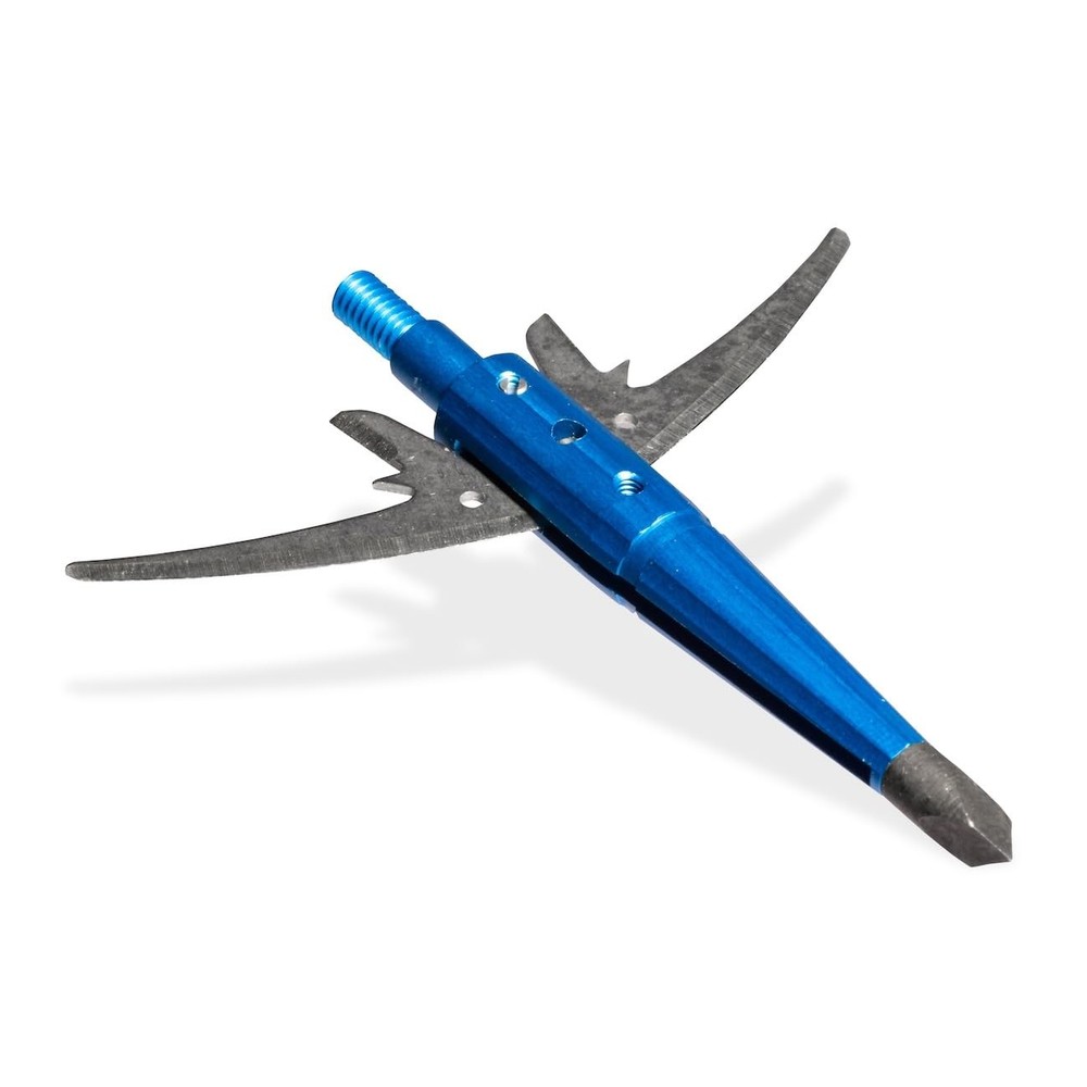 Swhacker Levi Morgan 2-Blade Broadheads 2.5" Cut Blue 3-Pack