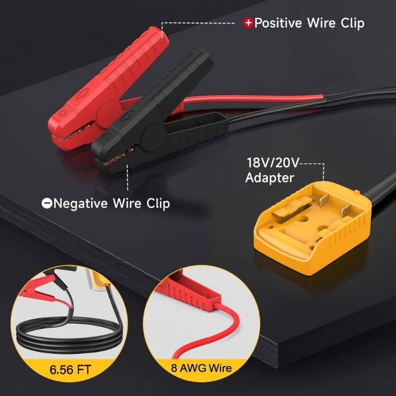 High Efficiency Battery Jump Cables Jump Starter Cables for Fast Engine Start