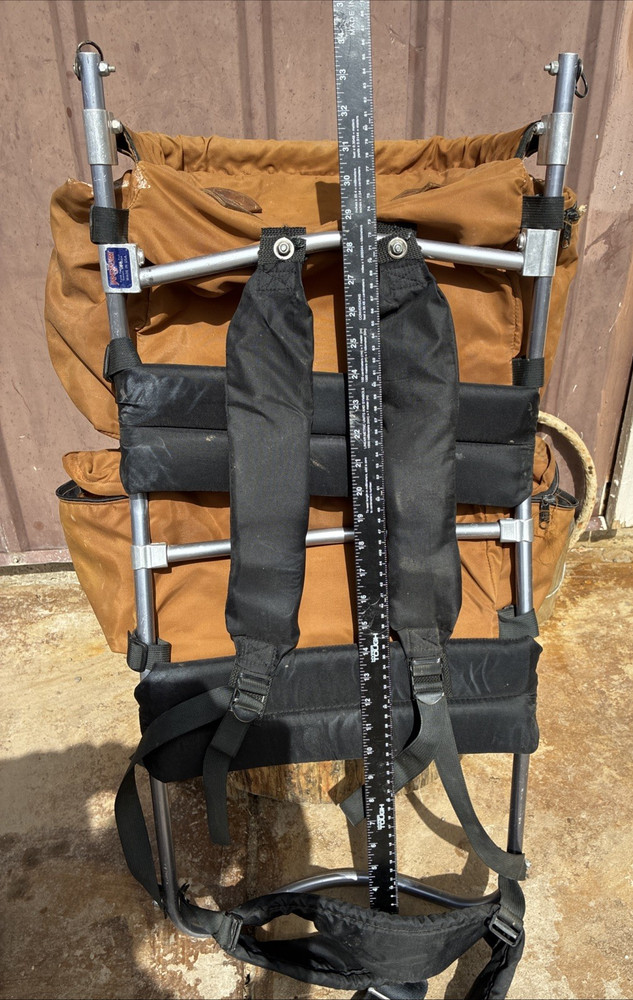 vintage jansport external frame backpack Brown