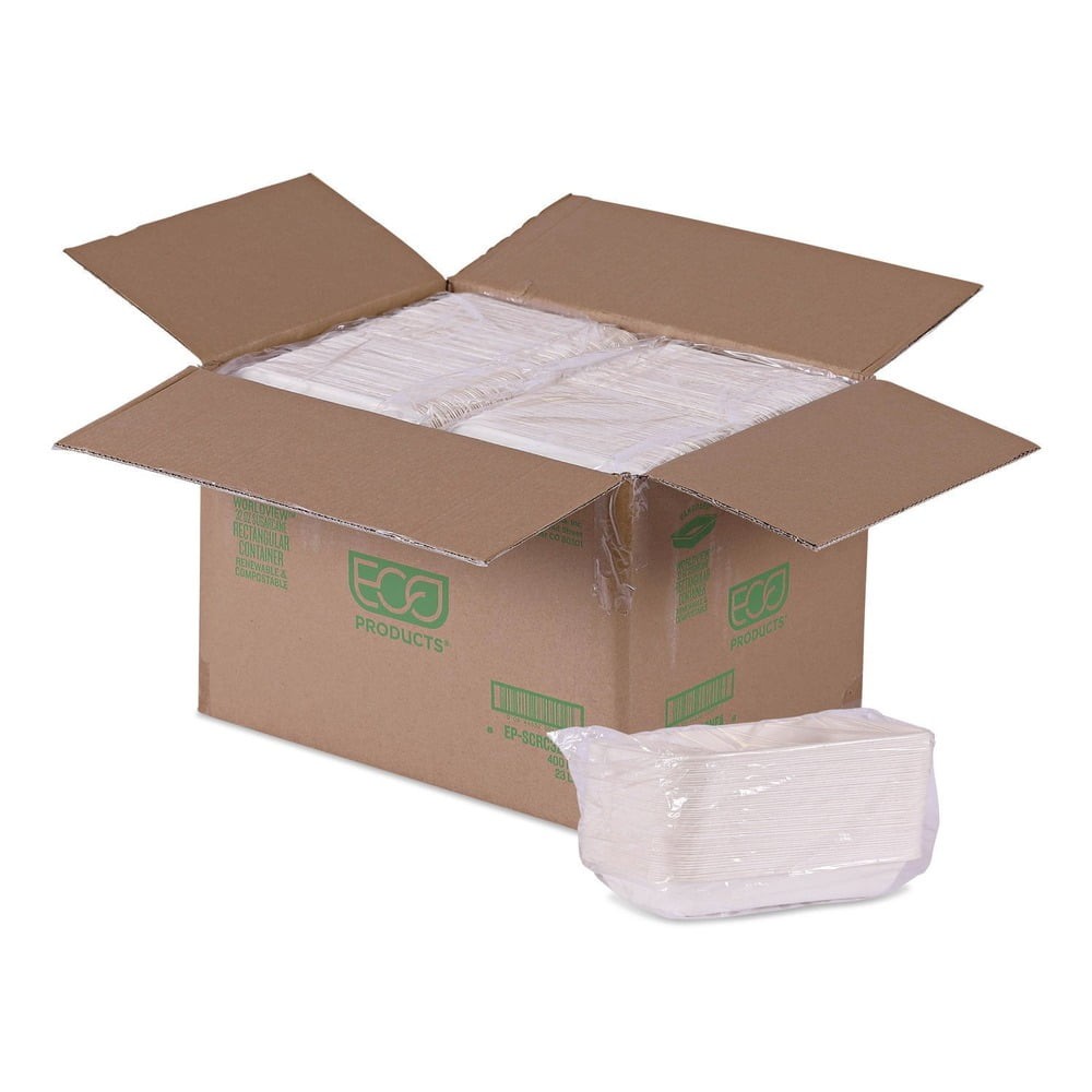 Eco Products EPSCRC32NFA 32 Oz Rectangular Container White