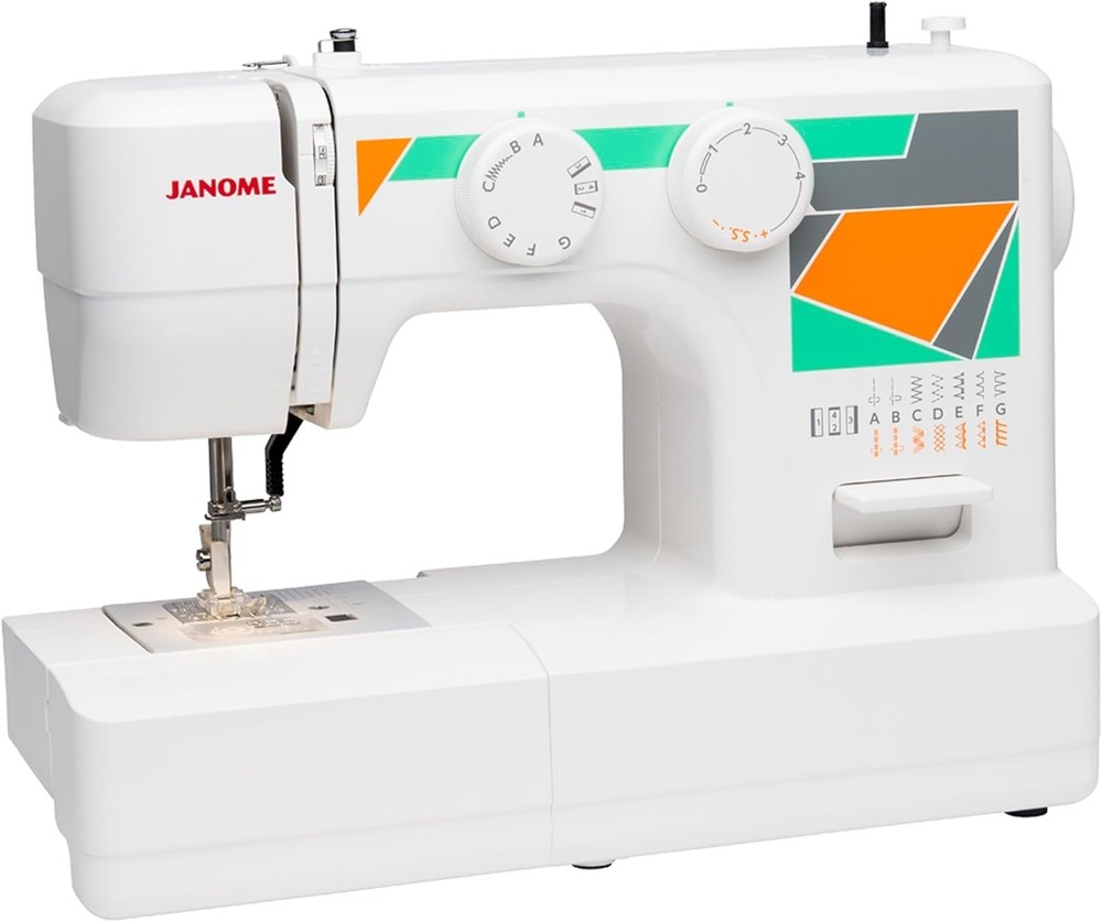 Elegant MOD-15 Sewing Machine with Adjustable Stitch Length & Top Loading Bobbin