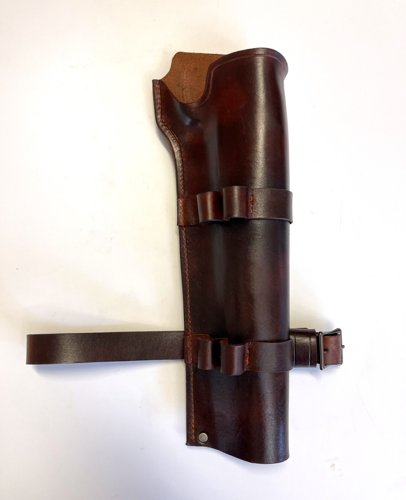 Double Barrel Shotgun Holster Mad Max Style - Dark Brown