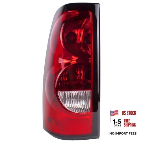 HSMOTHEV Red Left Driver Side Tail Light for 2003-2006