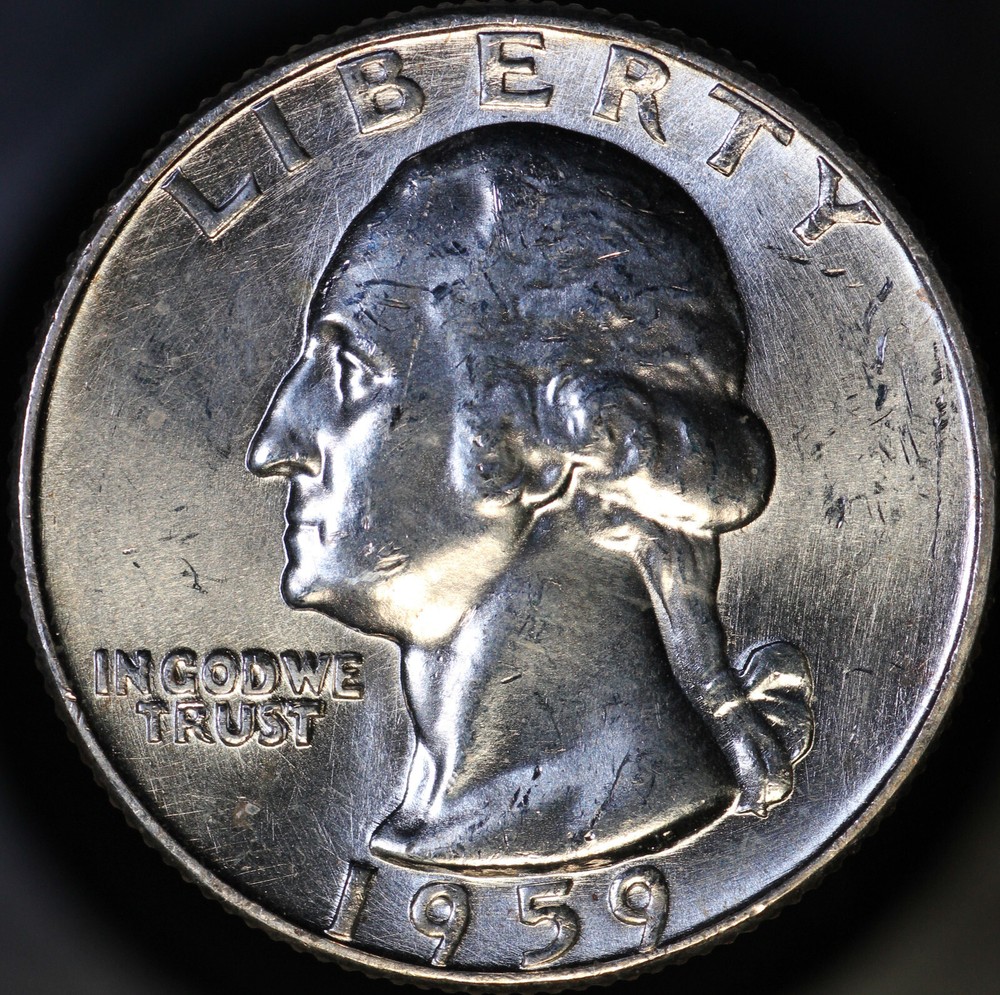 1959 Washington Quarter Ch. BU