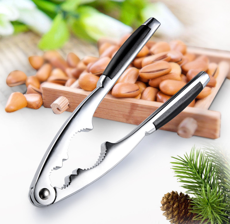 Nut Cracker for All Nuts Kitchen Gadgets Tool Sheller Walnut Opener Plier Alloy