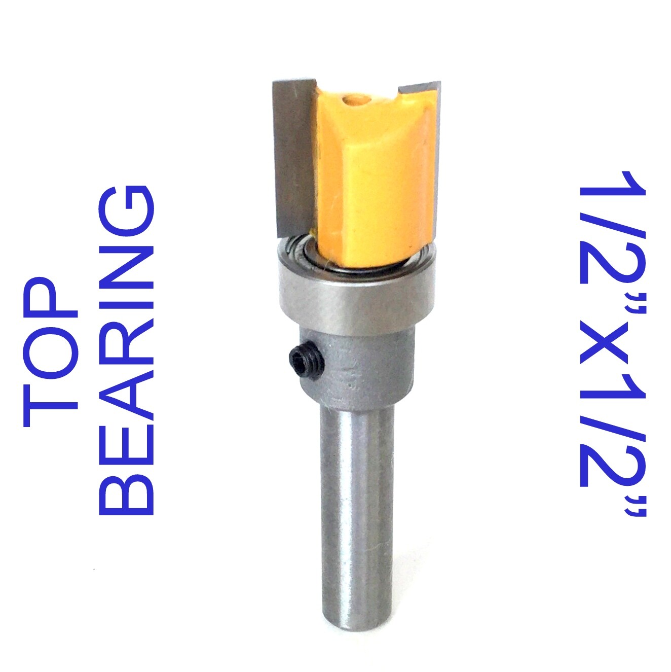 1 pc 1/4" Shank with Top Bearing Dado 1/2x1/2 Blade Flush Trim Pattern Bit G