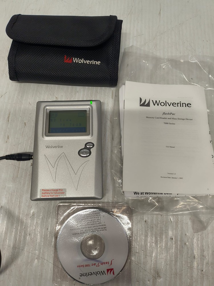 Wolverine Data 80GB FlashPac 7000 Series Portable Data Storage HDD Version