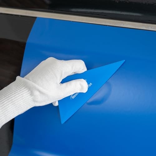 5-Pack Car Tint Tools Triangle Squeegee, 70A Hardness Blue Contour Corner