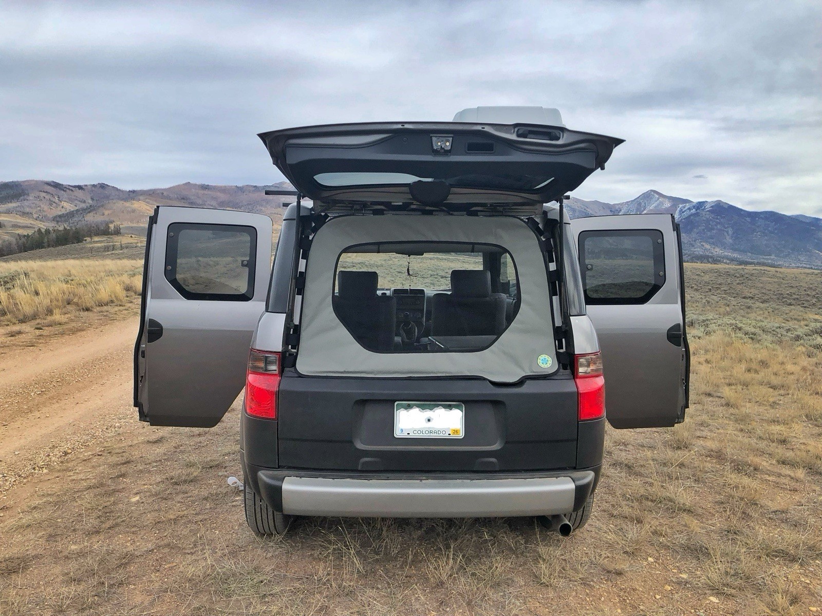 Honda Element -Half Moon- Privacy Bug Screen By Rain Dean