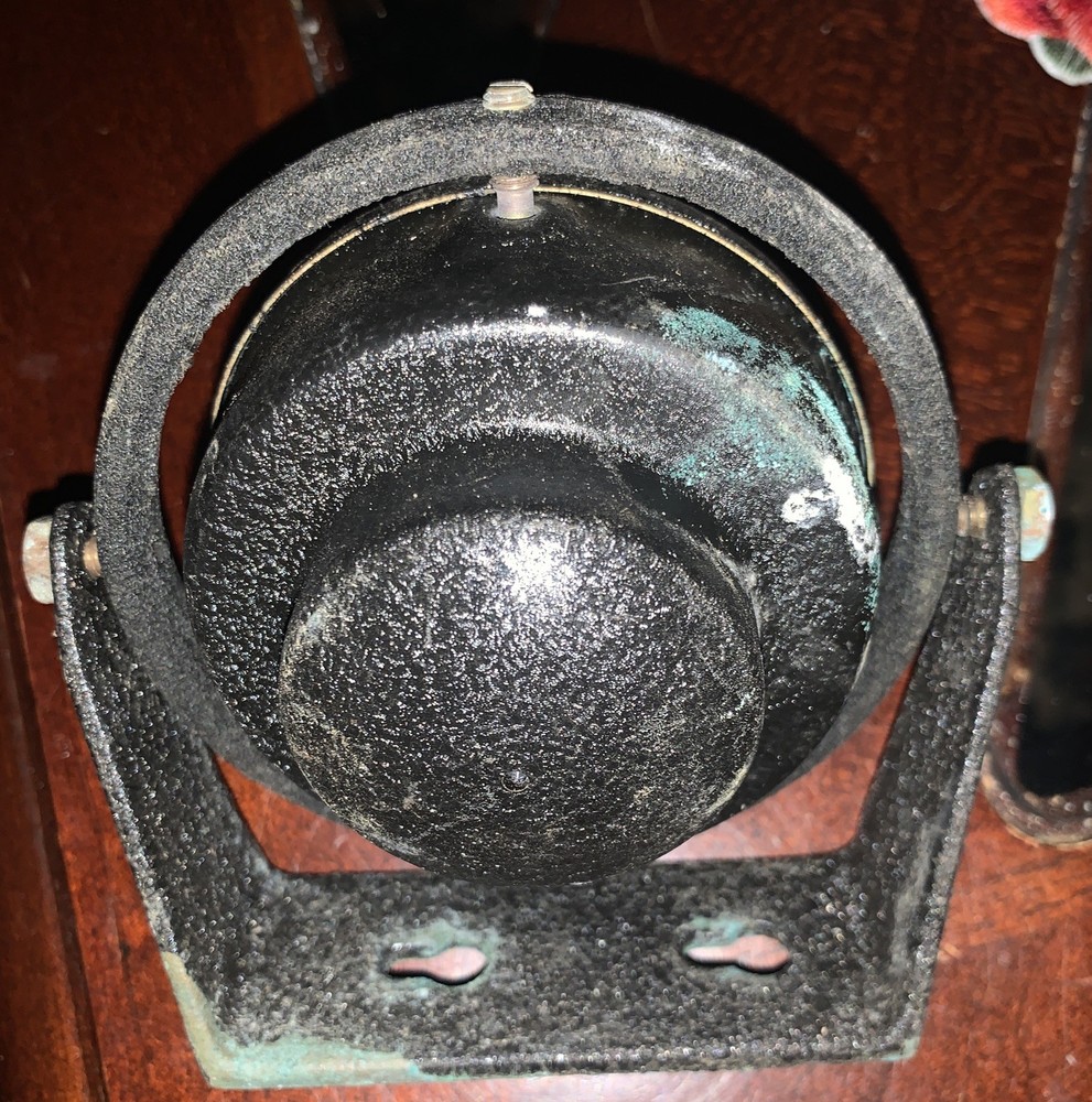 VINTAGE RITCHIE BULKHEAD MOUNT COMPASS - Bronze Body - Nice condition
