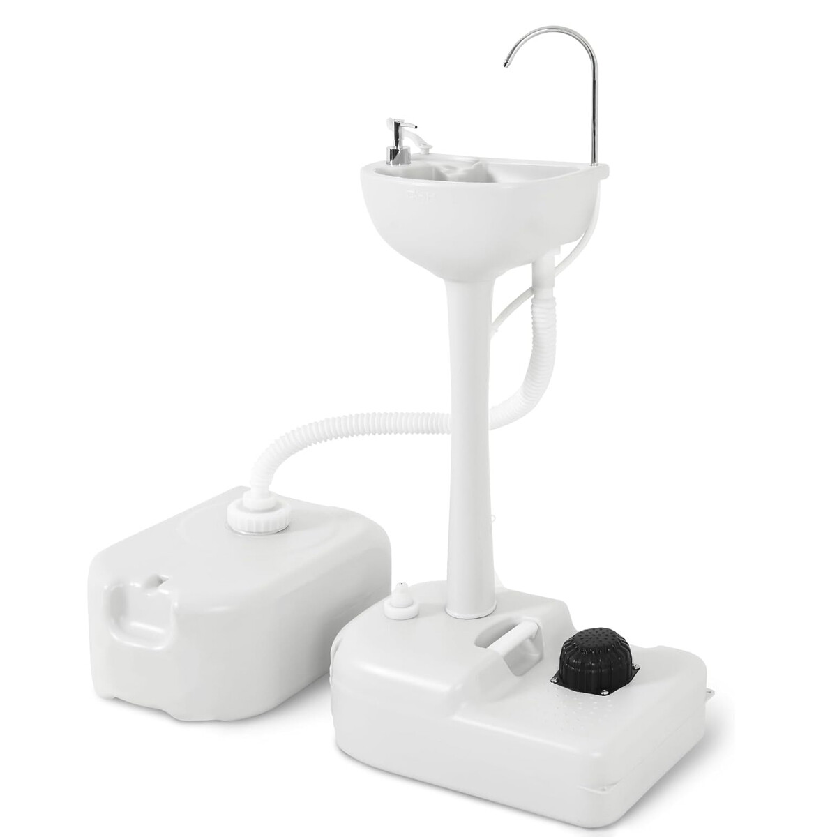 4.5 Gallon Portable Sink Wash Basin Stand with 6 GAL Recovery Tank for Camping