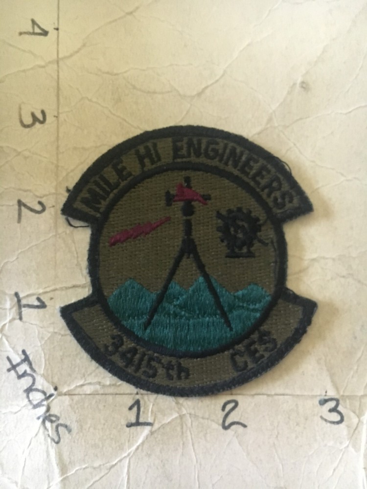 USAF 3415th CES Squadron subdued patch 6/3/25