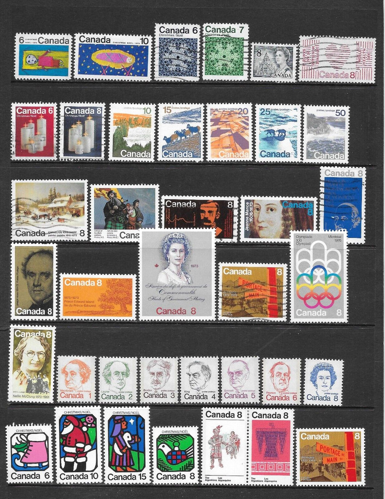 CANADA VARIOUS MINT HINGED & USED ISSUES 1970 - 1978 NICE!