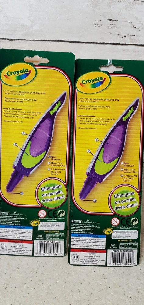 Vintage Crayola 2006 Total Tools Glue Rollers
