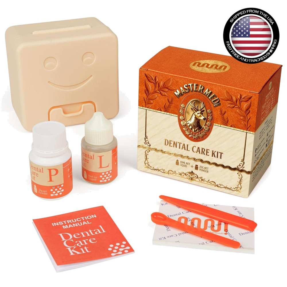 Comprehensive Dental Care Kit for Instant Tooth Repairs - Self-Curing Solution