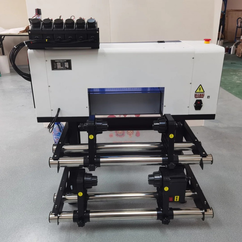 A3+ Automatic Dual XP600 Printhead UV DTF Printer for Automatic Cleaning Rollers