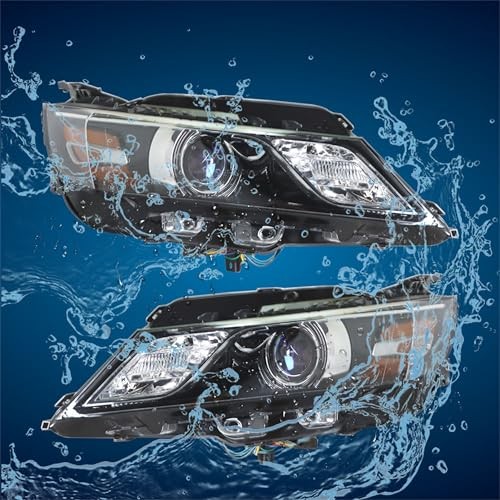 Driver Side and Passenger Side Headlights Assembly Halogen Replacement for
