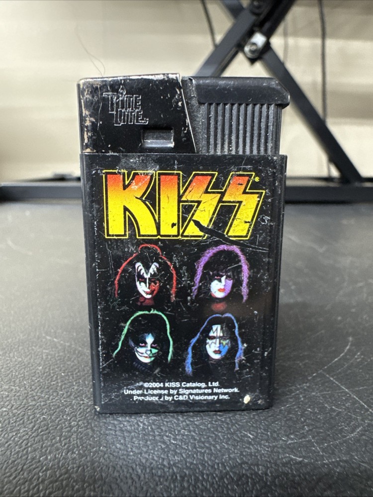 Vintage KISS Tite Rite Lite Lighter Refillable 2004 Catalog