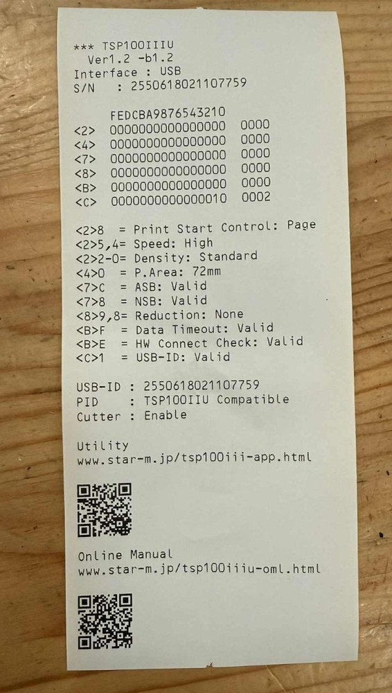 Star Micronics TSP100III Thermal POS Receipt Printer