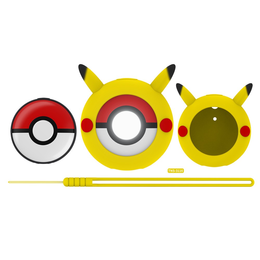 For Pokémon GO Plus+ Silicone Protective Case Cover Shell with Lanyard Strap