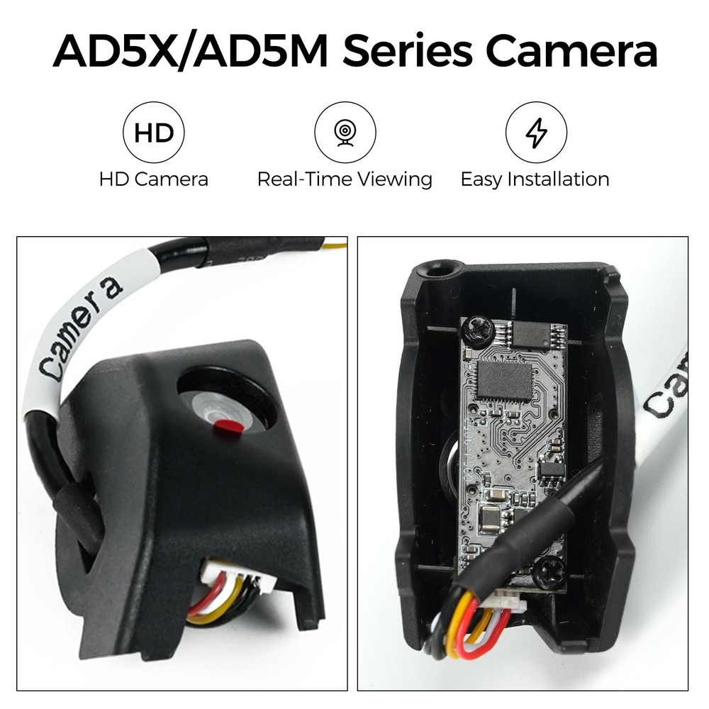 Official Original FLASHFORGE Camera Smart Kit, 3D Printer compact, Black