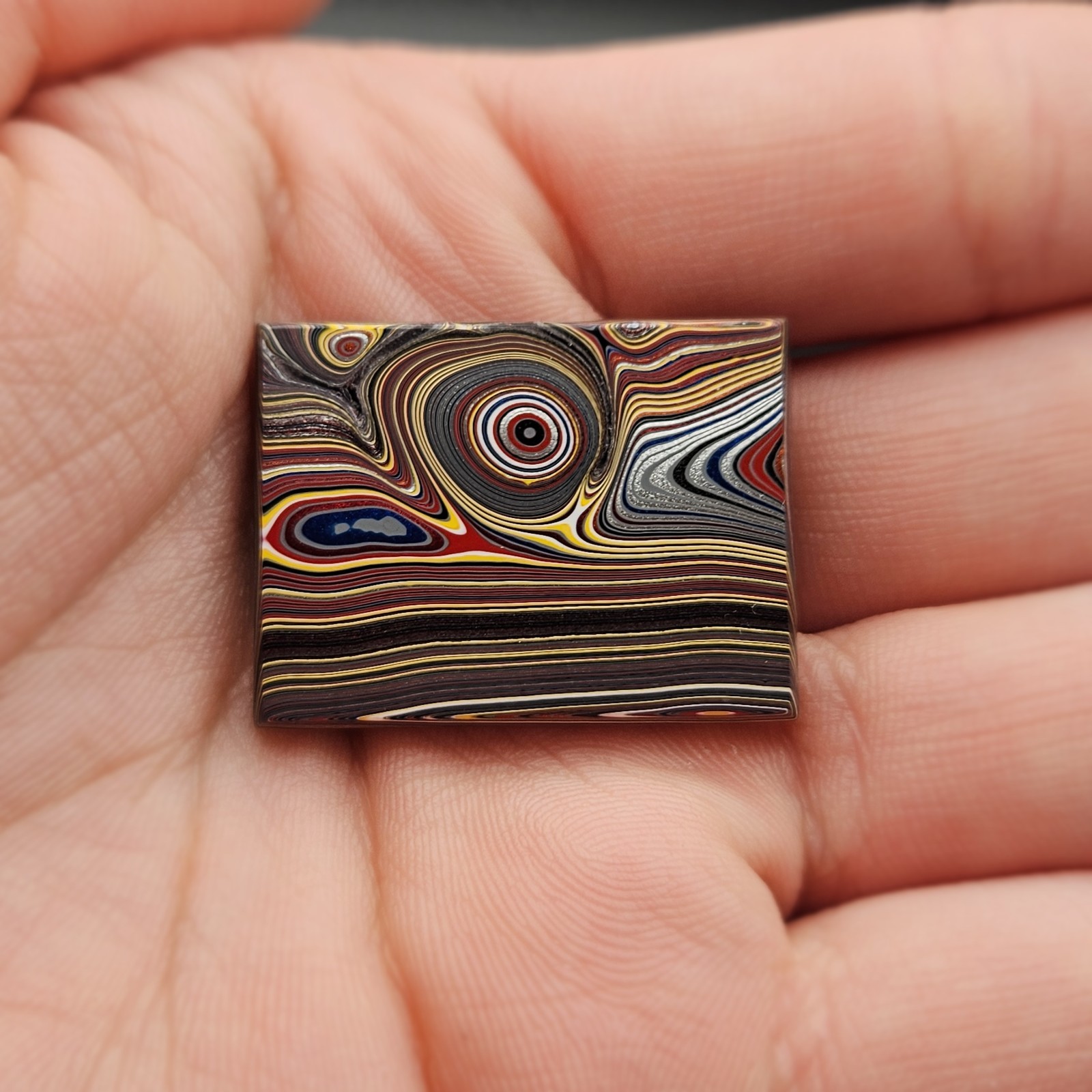 TOP SHELF VINTAGE(2000-2010) CORVETTE FORDITE DETROIT AGATE CABOCHON