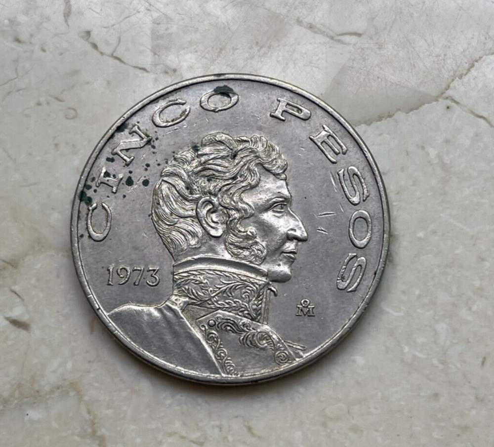 1973 Mexico 5 Pesos  bg