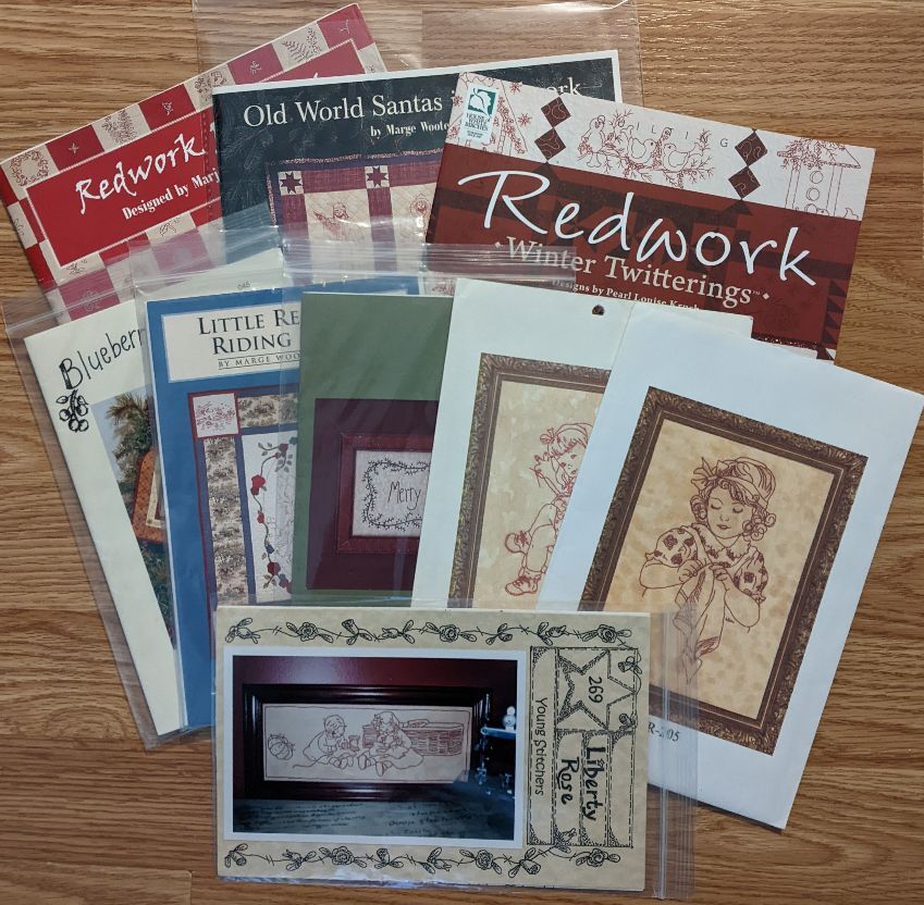 Redwork Stitchery Patterns - You Choose
