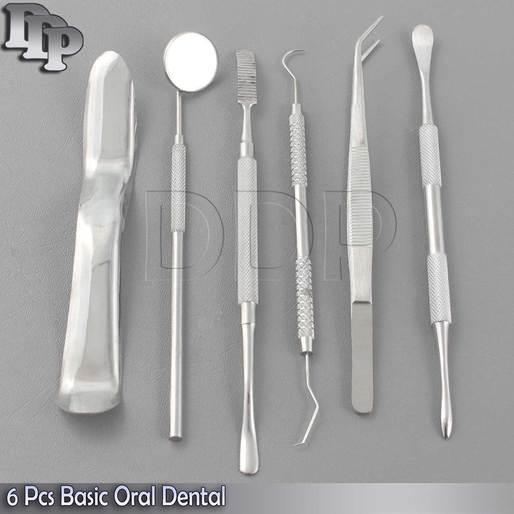 6 PCS PREMIUM BASIC ORAL DENTAL SURGERY SURGICAL INSTRUMENTS SET KIT DN-2122