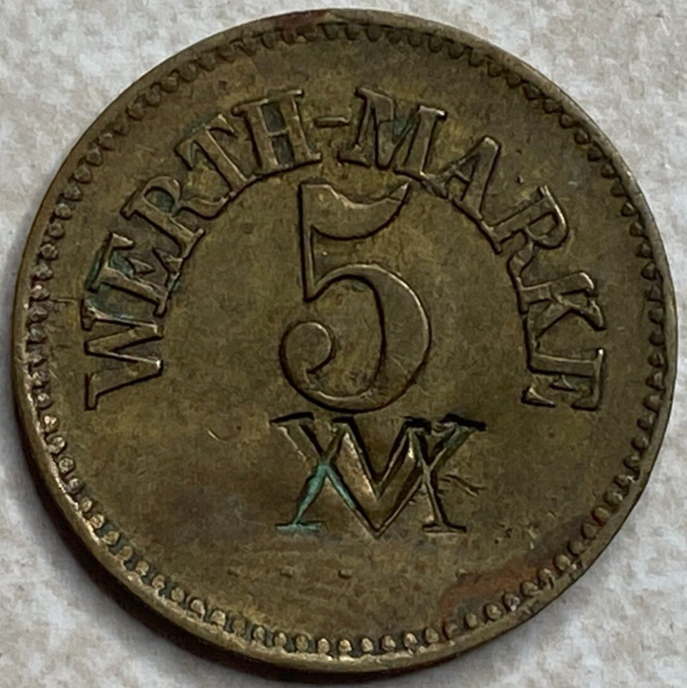 5 Werth Marke Germany token T2513