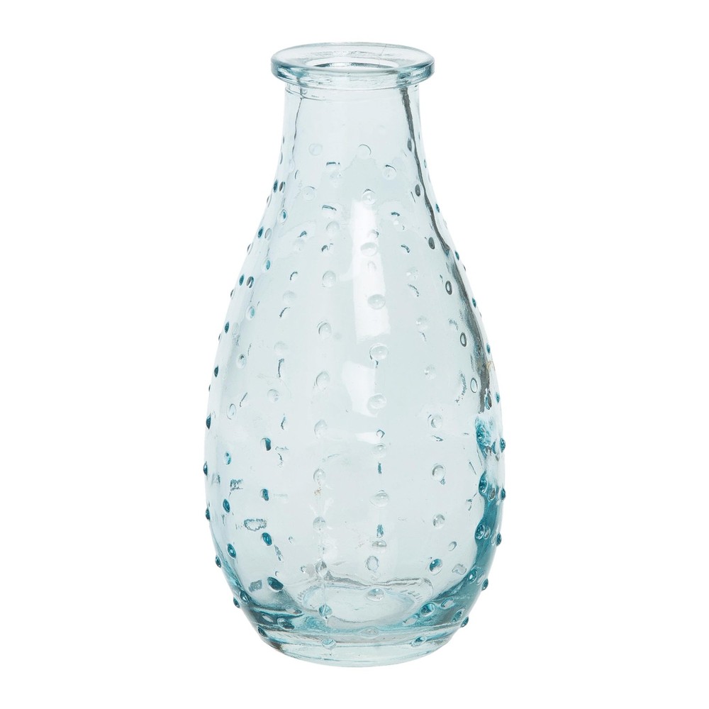 Transpac A6575 Glass Hobnail Vase