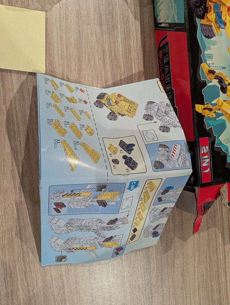 Transformer Building Blocks 2-in-1 Construction Toy Set