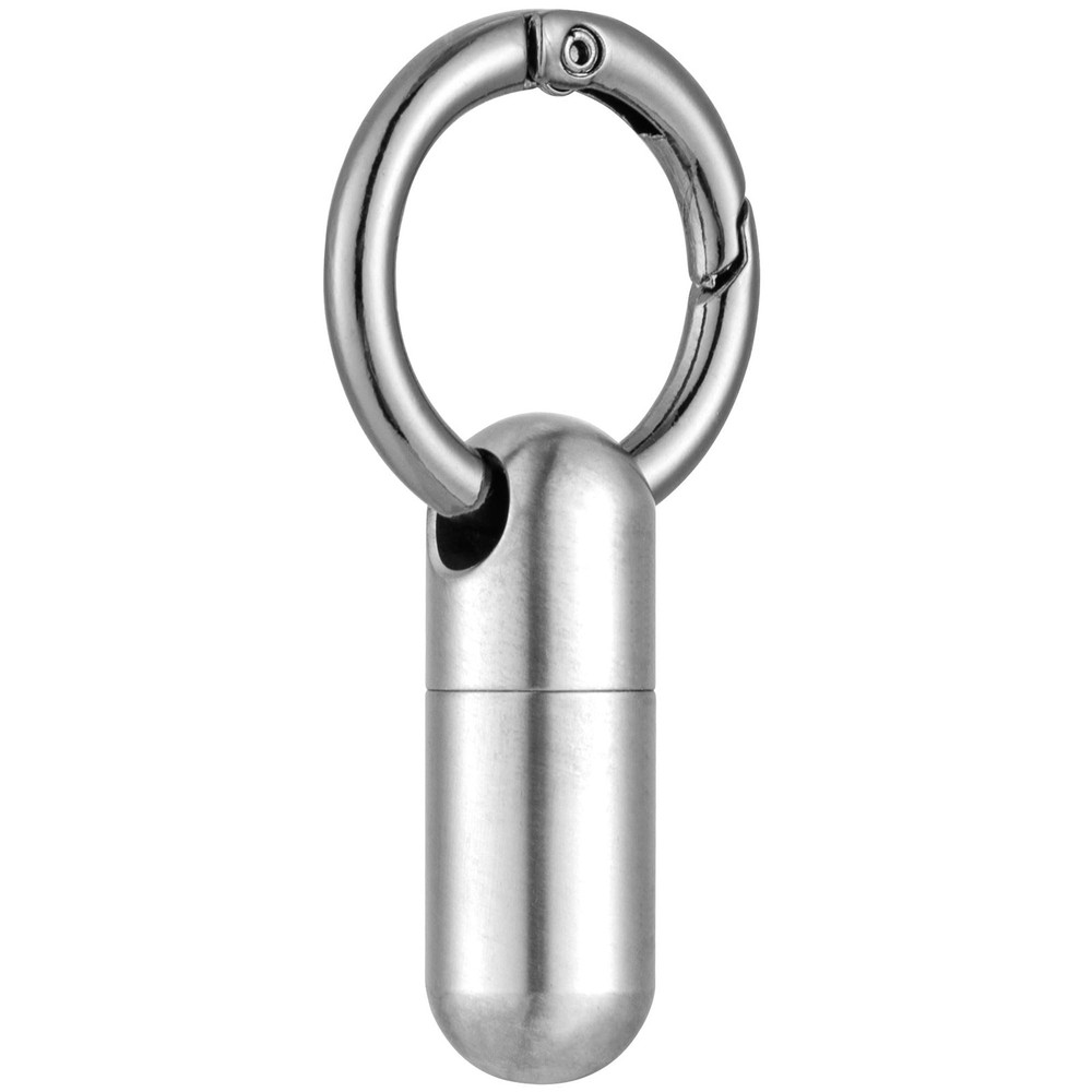 Titanium Keychain Pill Holder, Small Waterproof Pill Case Container w/Conveni...