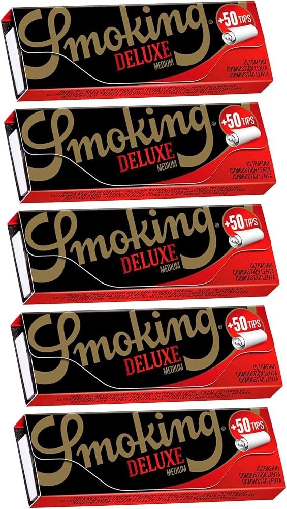 Smoking Deluxe Rolling Tips 50 Packs