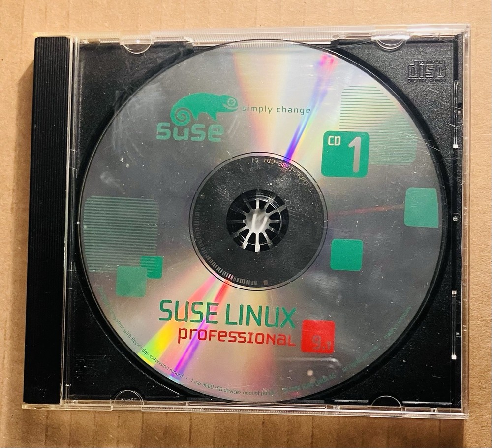 SUSE Linux Professional 9.1 Complete (5-Disc) Vintage OS Software Set, Excellent