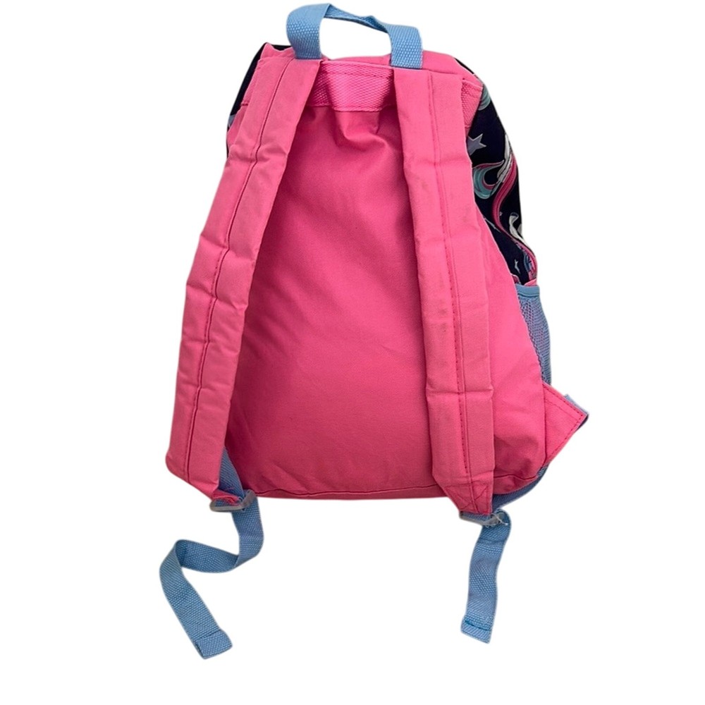 Unicorn Print Backpack with Pink Interior