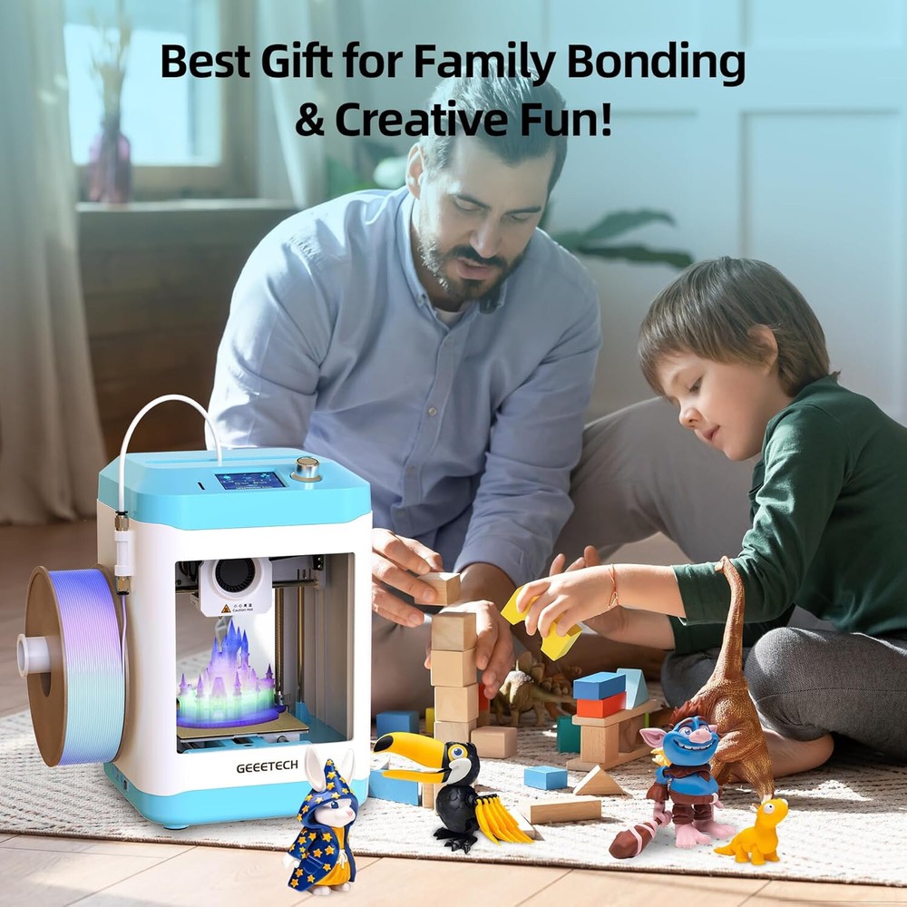 Geeetech M1s Mini 3D Printer Mini Size WiFi 3D Printer App Control Gift for kids