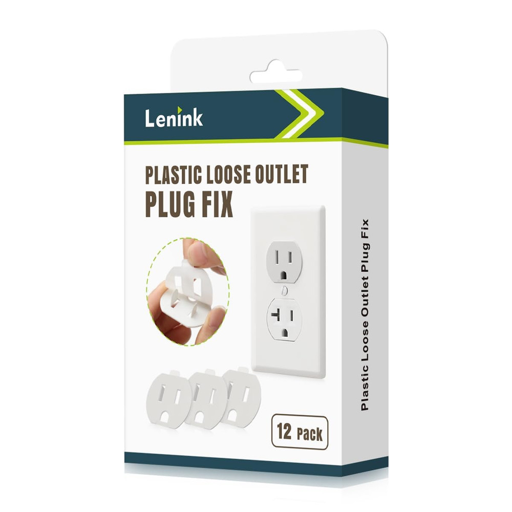 Loose Outlet Plug Fix, 12 Pack Plastic Socket Tightener Insert for Loose Outlets