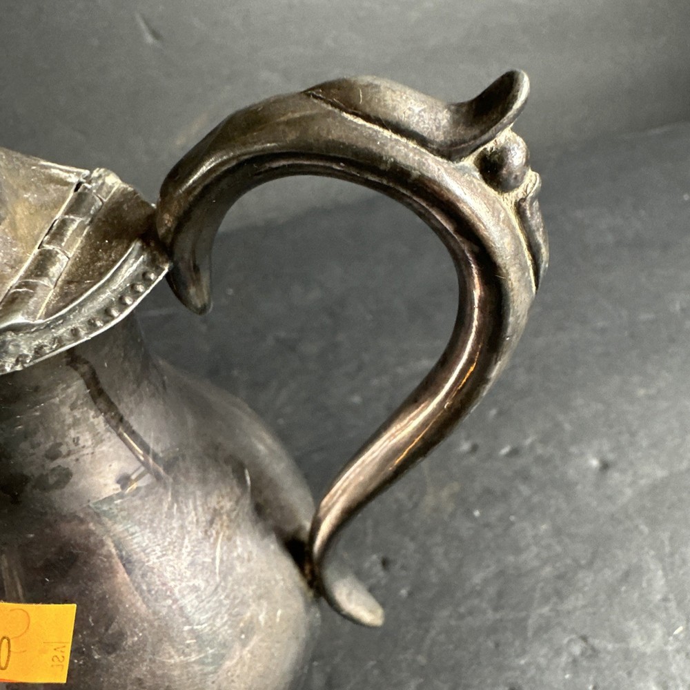 Rare Fine Quality Silverplate Maple Syrup #R28