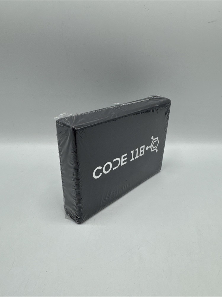 CODE 118 Smart Wallet Minimalist RFID Blocking Card Ejection TOPOGRAPHIC BLACK