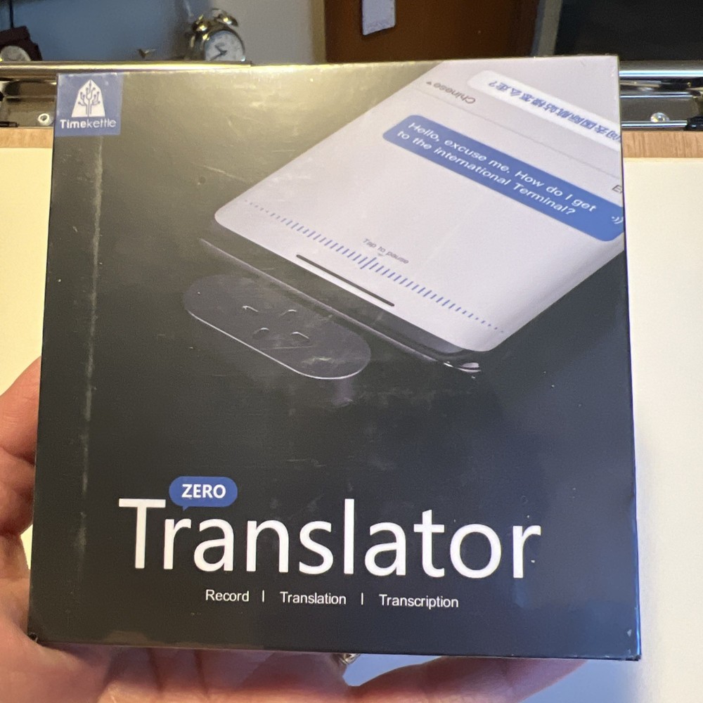 Timekettle Zero Translator Device for iPhone IOS - Black - NEW