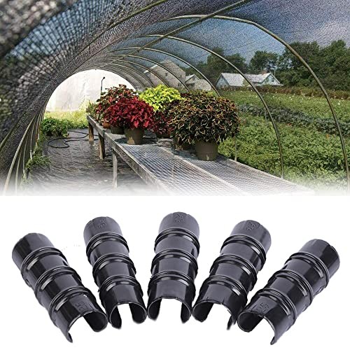 60PCS Greenhouse Clips Greenhouse Clamps Black Plastic Clamps Garden 1 1/4 Inch