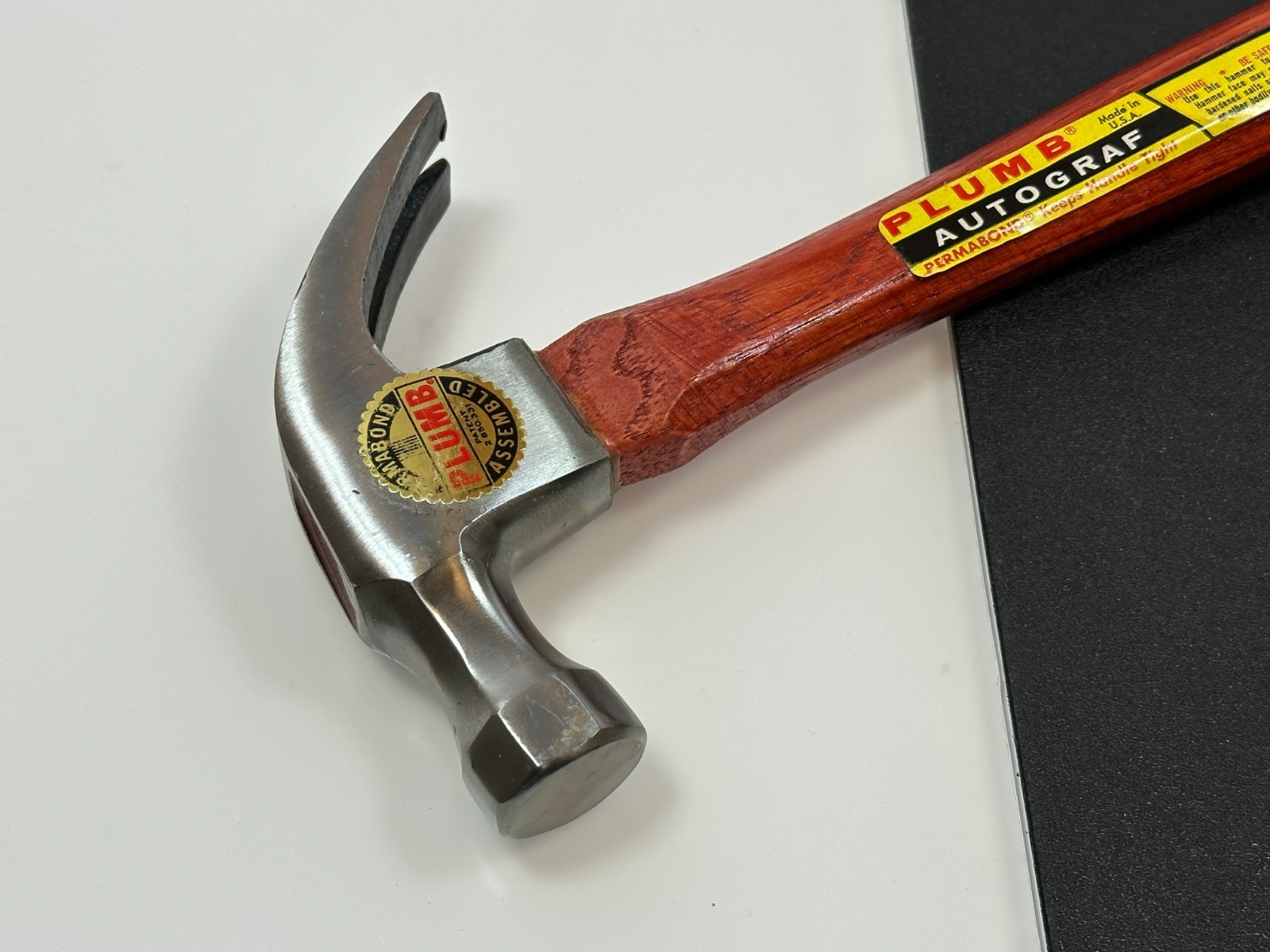 Plumb Tools USA 16oz Autograf Permabond Claw Hammer (NEW Old Stock NOS)