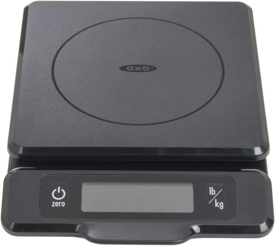 Good Grips 5-Lb Kitchen Scale with Pull-Out Display, Black